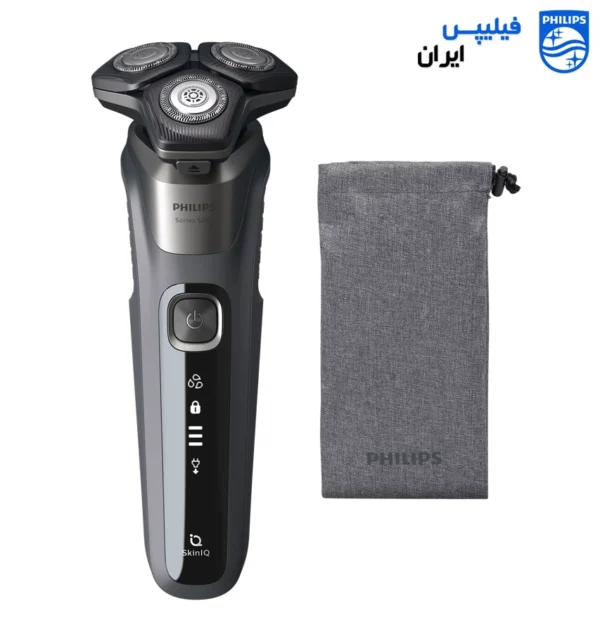 نقد و بررسی، مشخصات و خرید ریش تراش فیلیپس مدل S5587/10 سری 5000 با فناوری SkinIQ